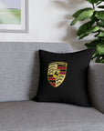 Black Porsche Spun Polyester Pillowcase™