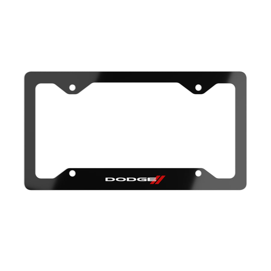 Black Dodge Metal License Plate Frame™