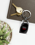 Black Audi Rectangle Photo Keyring™