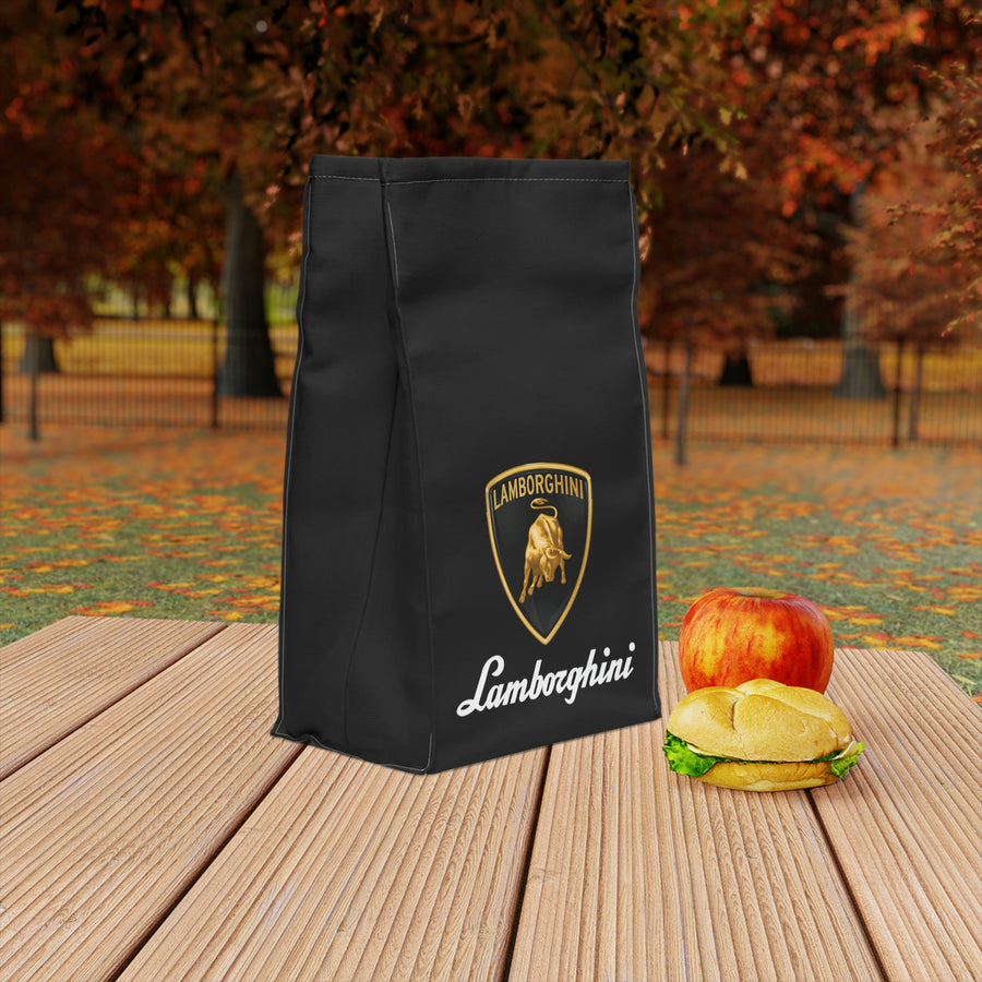 Black Lamborghini Polyester Lunch Bag™