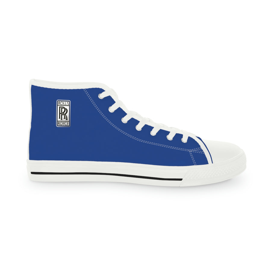 Men's Dark Blue Rolls Royce High Top Sneakers™