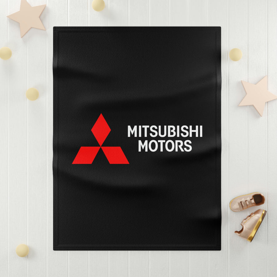 Black Mitsubishi Soft Fleece Baby Blanket™