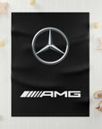 Black Mercedes Soft Fleece Baby Blanket™