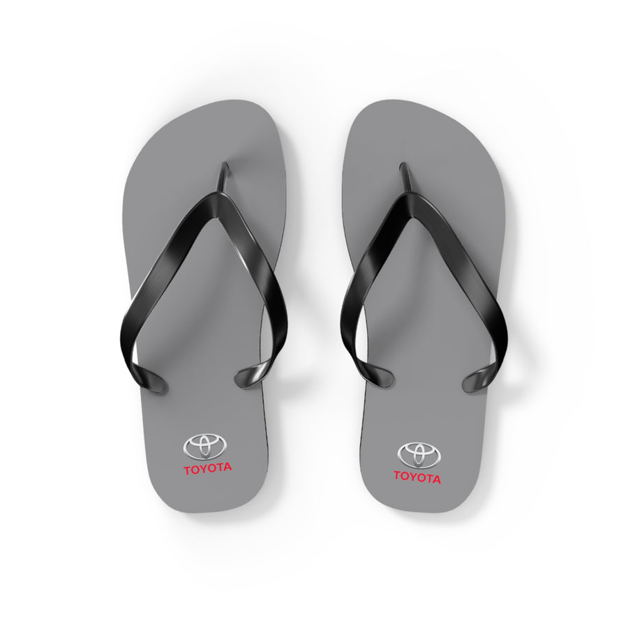 Unisex Grey Toyota Flip Flops™