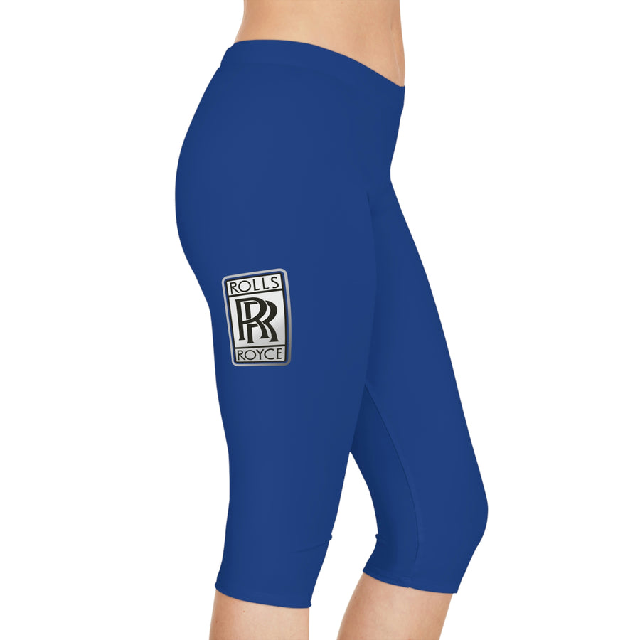 Women's Dark Blue Rolls Royce Capri Leggings™