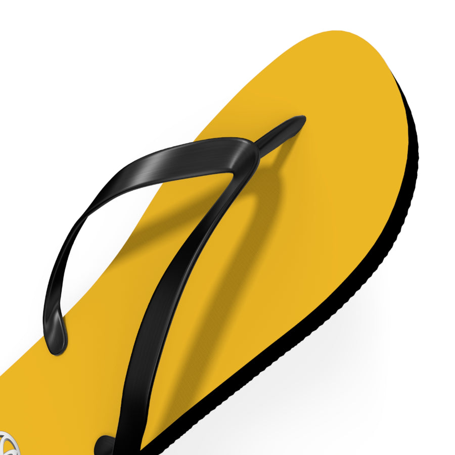 Unisex Yellow Toyota Flip Flops™