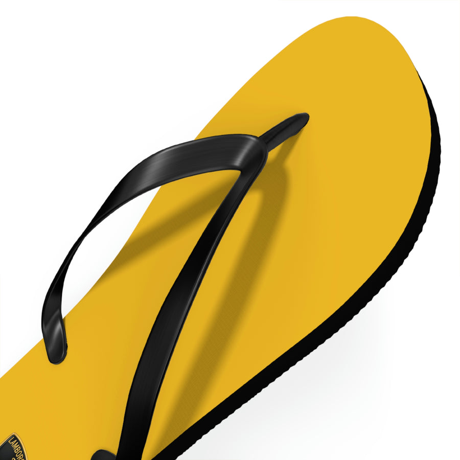 Unisex Yellow Lamborghini Flip Flops™