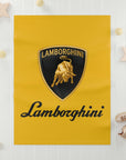 Yellow Lamborghini Soft Fleece Baby Blanket™