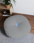 Grey Volkswagen Tufted Floor Pillow, Round™