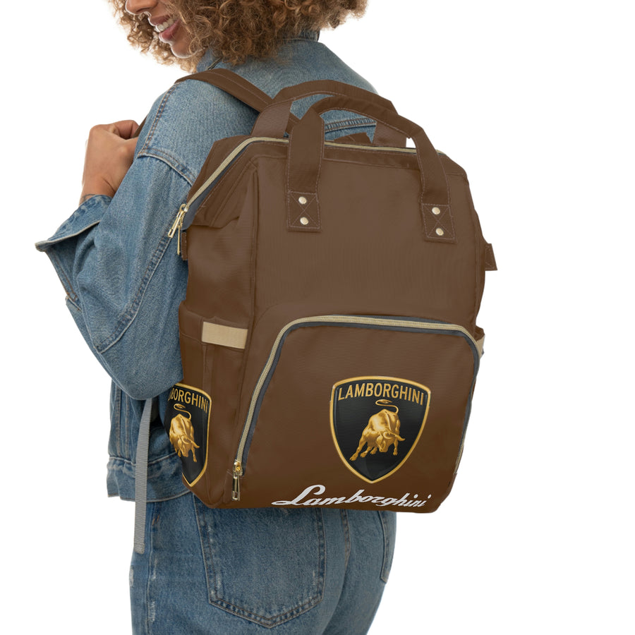 Brown Lamborghini Multifunctional Diaper Backpack™