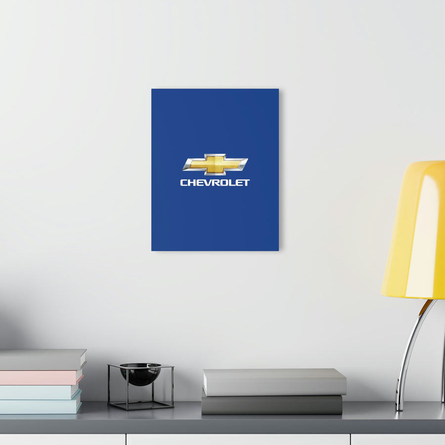 Dark Blue Chevrolet Acrylic Prints (French Cleat Hanging)™