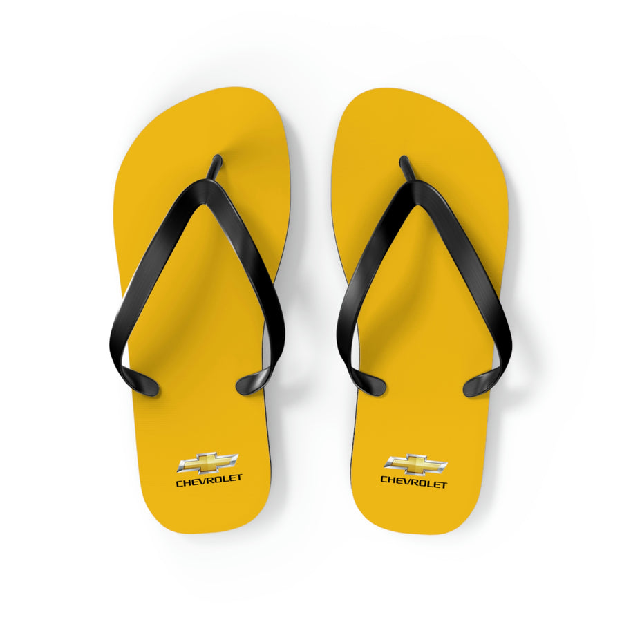 Unisex Yellow Chevrolet Flip Flops™