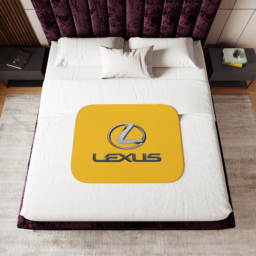 Yellow Lexus Sherpa Blanket™