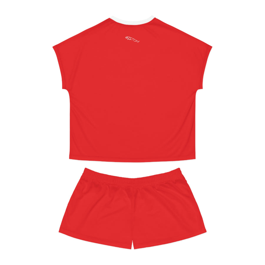 Women's Red Jaguar Short Pajama Set™