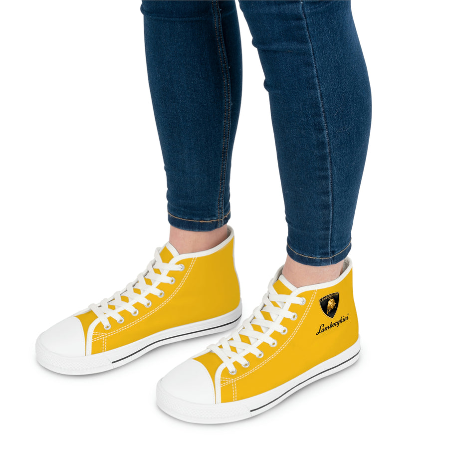 Women's Yellow Lamborghini High Top Sneakers™