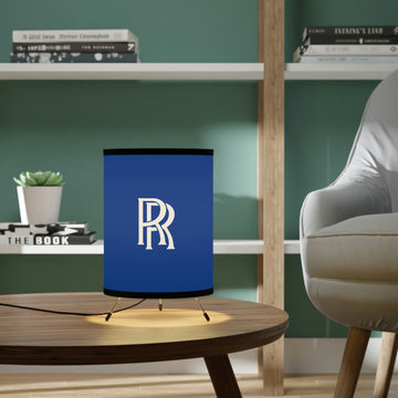 Dark Blue Rolls Royce Tripod Lamp with High-Res Printed Shade, US\CA plug™