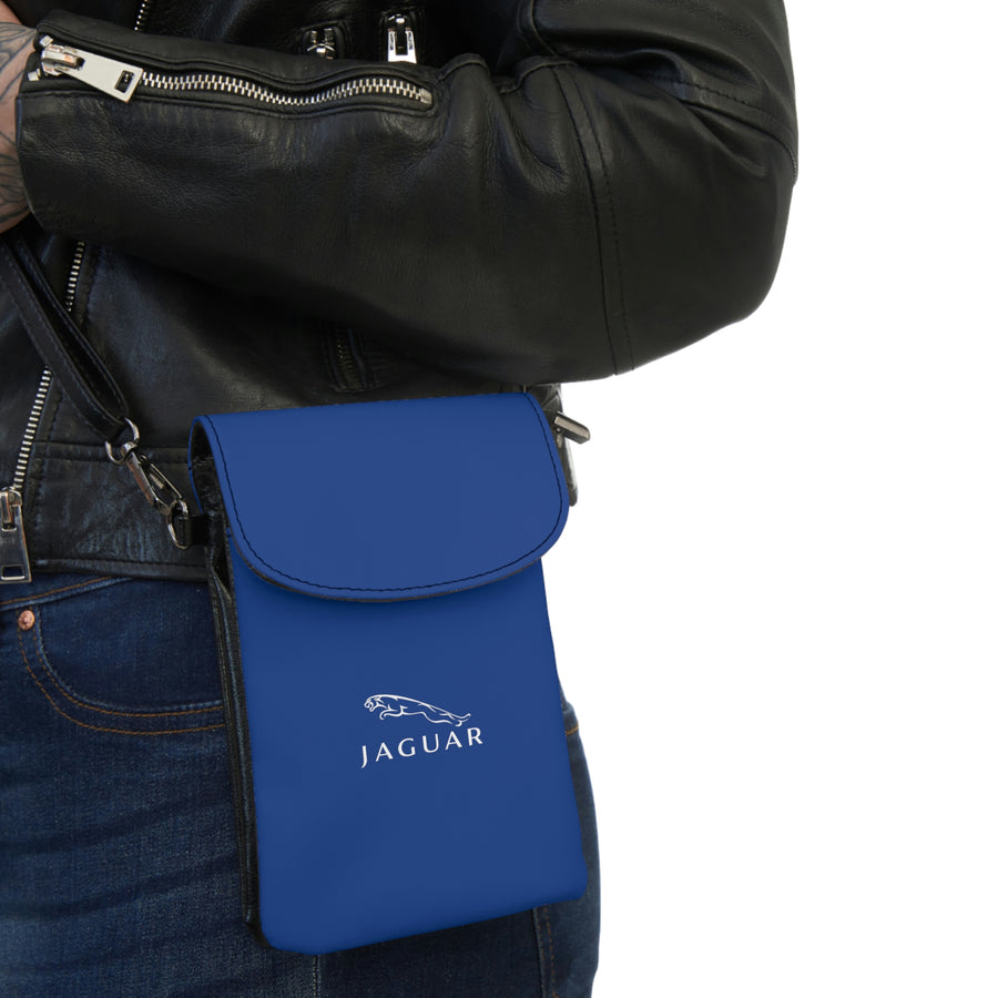 Small Dark Blue Jaguar Cell Phone Wallet™