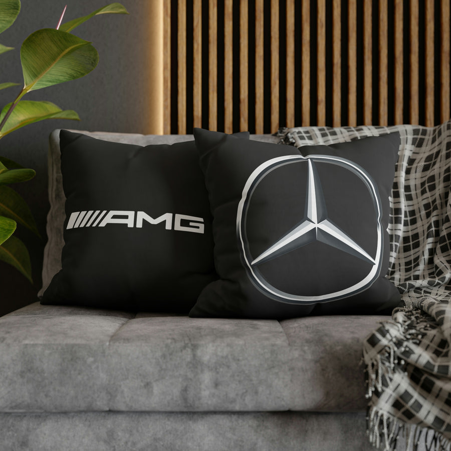 Black Mercedes Spun Polyester Pillowcase™