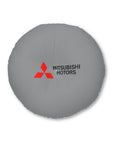 Grey Mitsubishi Tufted Floor Pillow, Round™