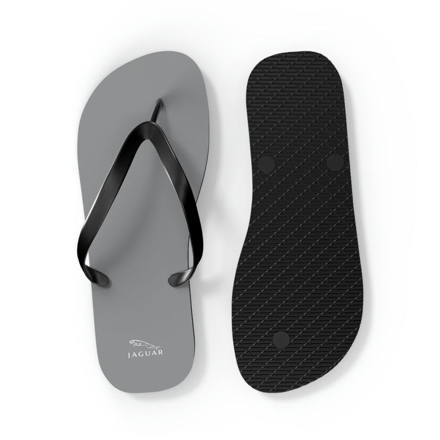 Unisex Grey Jaguar Flip Flops™