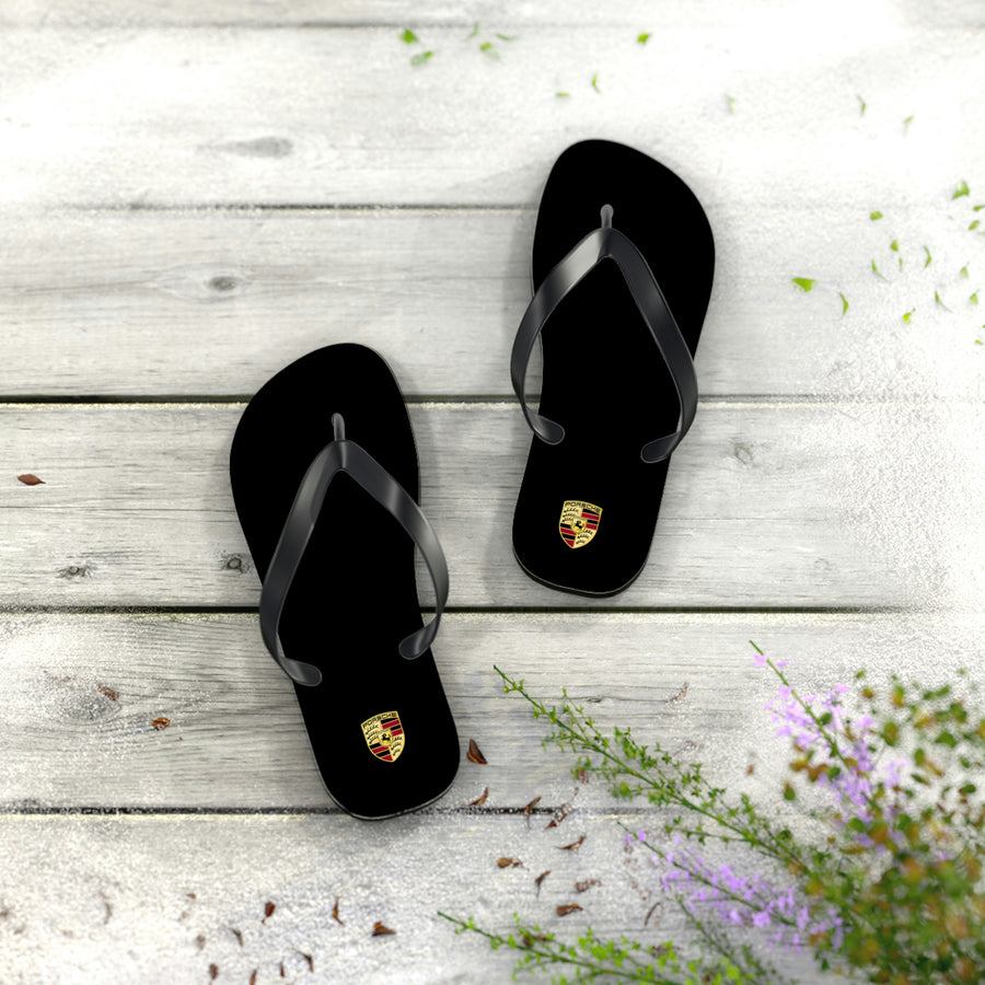 Unisex Black Porsche Flip Flops™