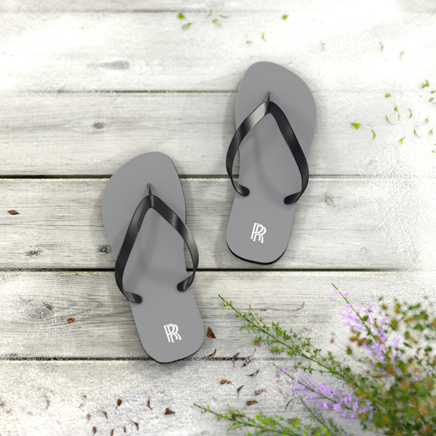 Unisex Grey Rolls Royce Flip Flops™