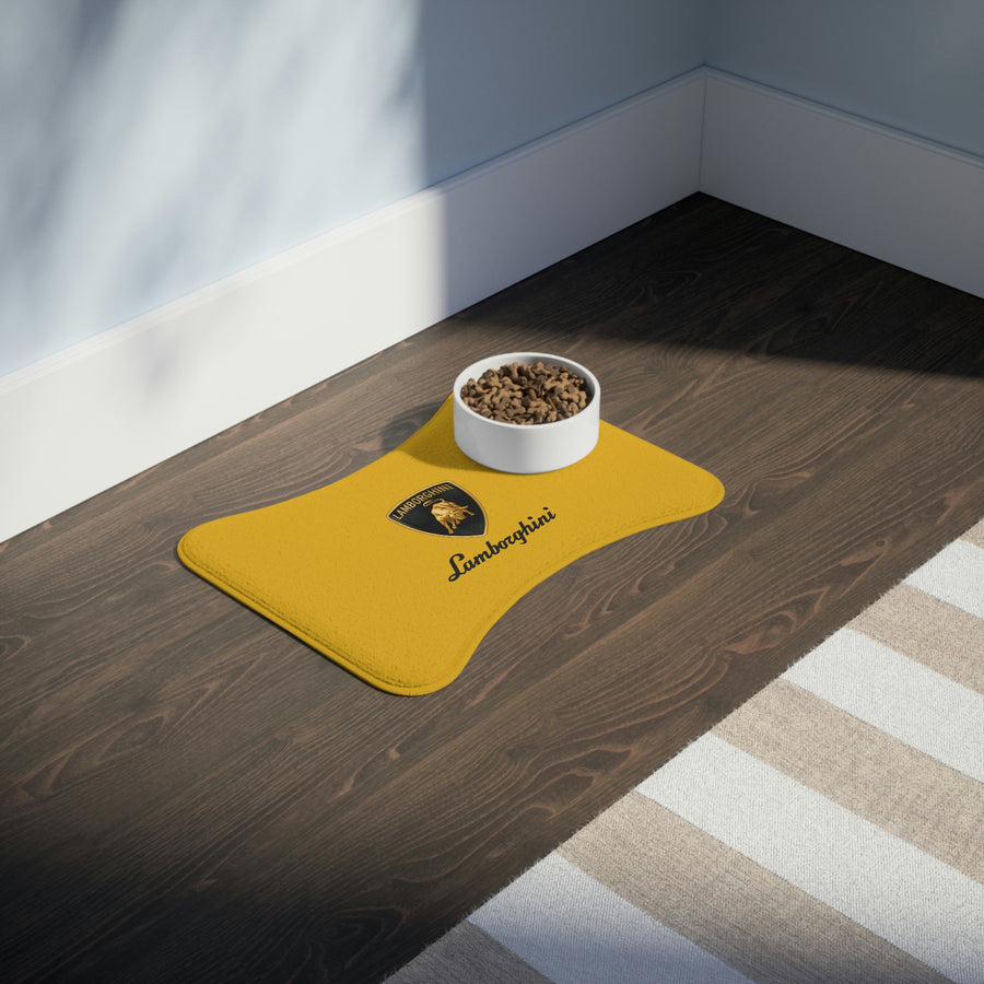 Yellow Lamborghini Pet Feeding Mats™