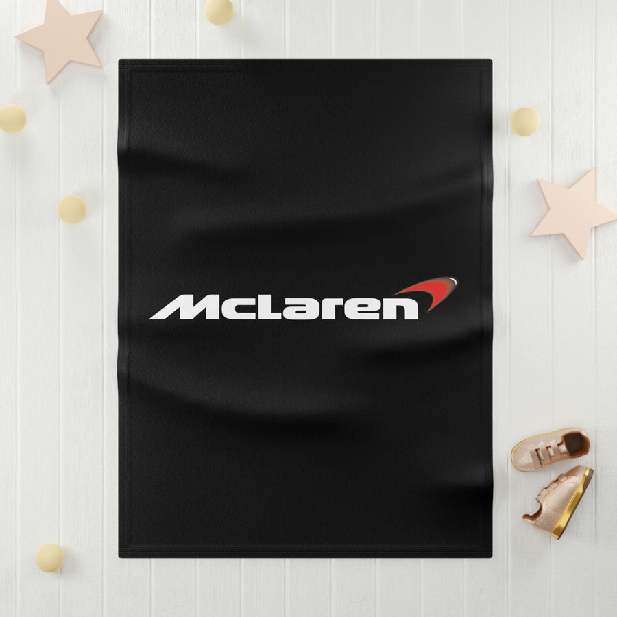 Black McLaren Soft Fleece Baby Blanket™