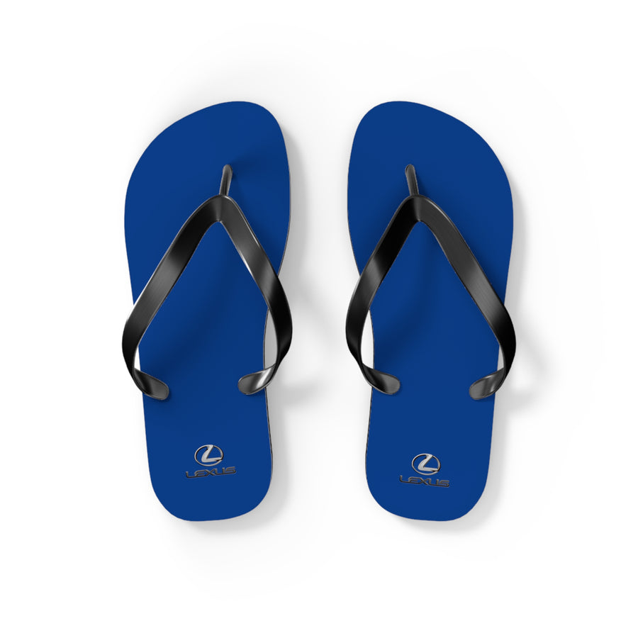 Unisex Dark Blue Lexus Flip Flops™