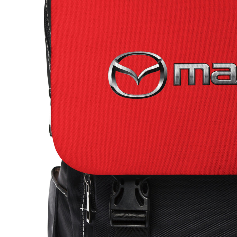 Unisex Red Mazda Casual Shoulder Backpack™