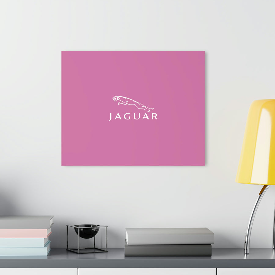 Light Pink Jaguar Acrylic Prints (French Cleat Hanging)™