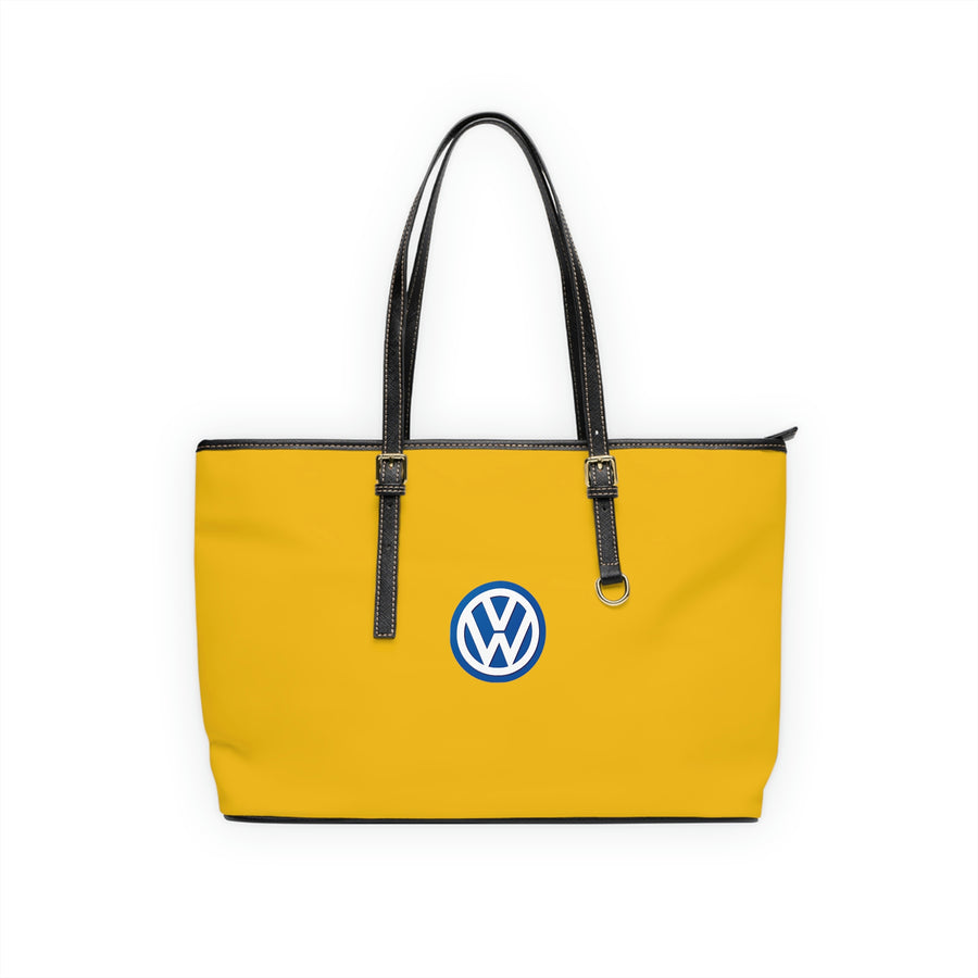 Yellow Volkswagen Leather Shoulder Bag™