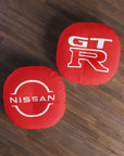 Red Nissan GTR Tufted Floor Pillow, Round™