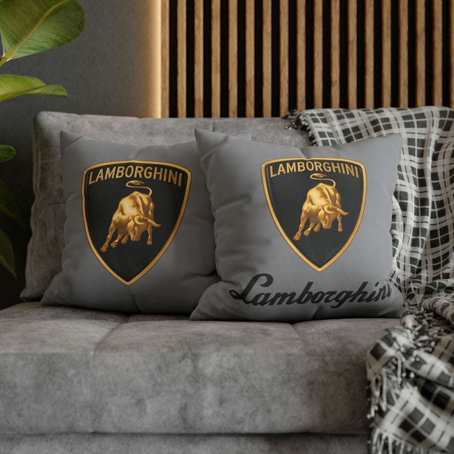 Grey Lamborghini Spun Polyester pillowcase™