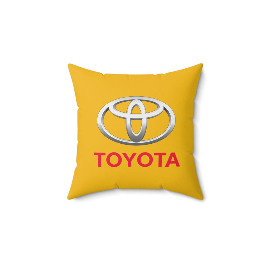 Yellow Toyota Spun Polyester Square Pillow™