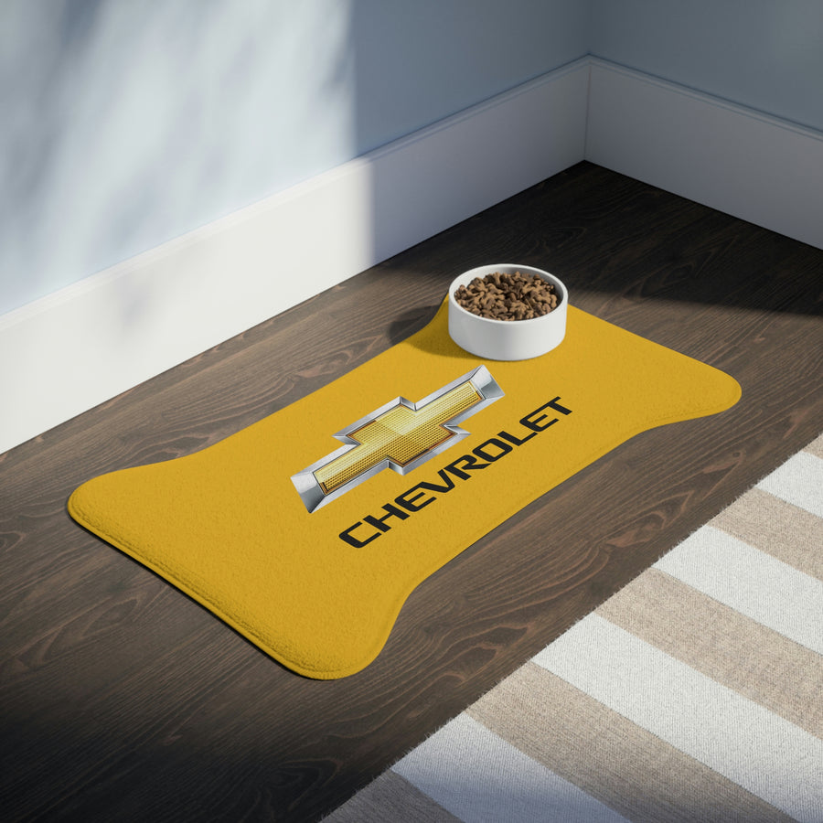 Yellow Chevrolet Pet Feeding Mats™