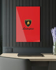 Red Lamborghini Acrylic Prints (French Cleat Hanging)™