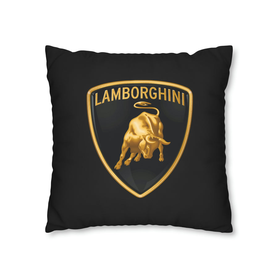 Black Lamborghini Spun Polyester pillowcase™