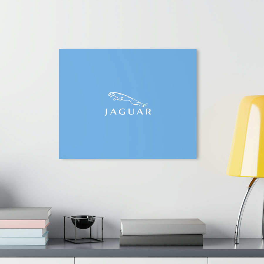 Light Blue Jaguar Acrylic Prints (French Cleat Hanging)™