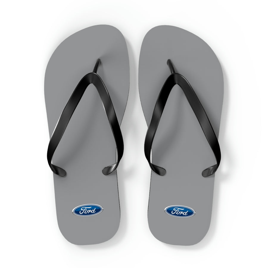 Unisex Grey Ford Flip Flops™