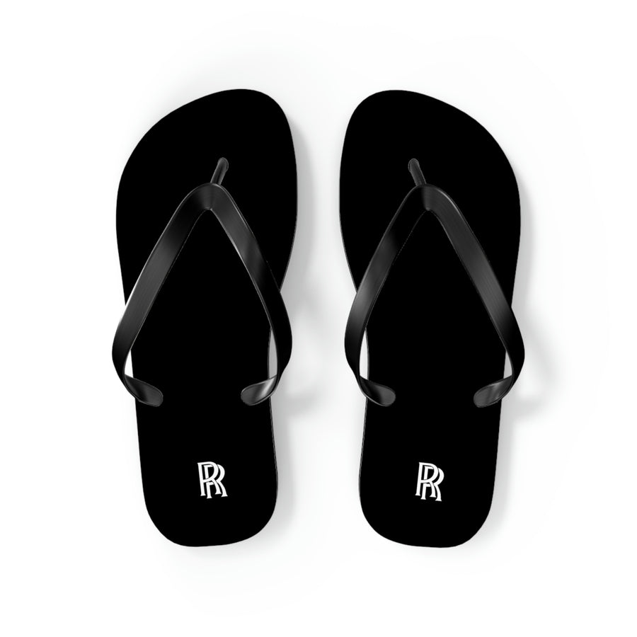 Unisex Black Rolls Royce Flip Flops™