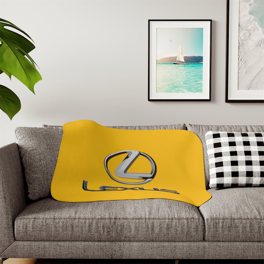 Yellow Lexus Sherpa Blanket™