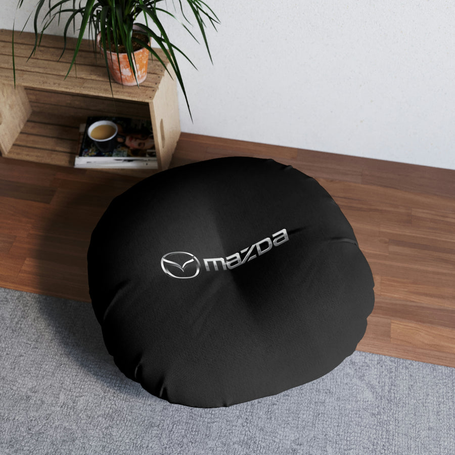 Black Mazda Tufted Floor Pillow, Round™