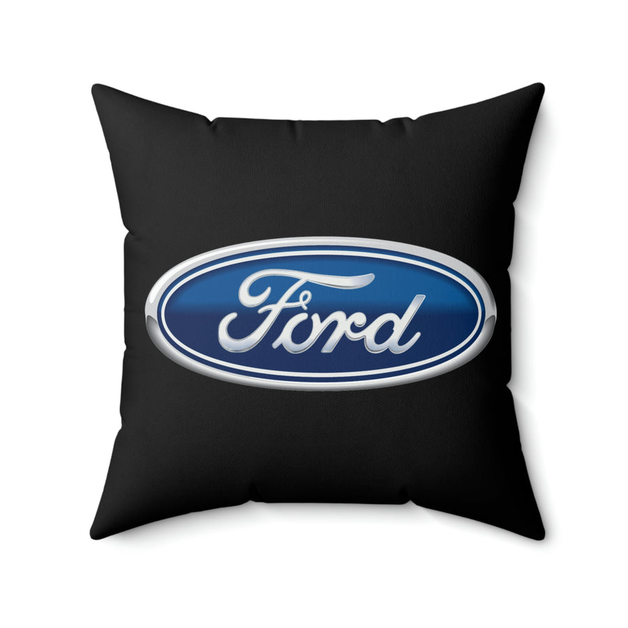 Black Ford Spun Polyester Square Pillow™