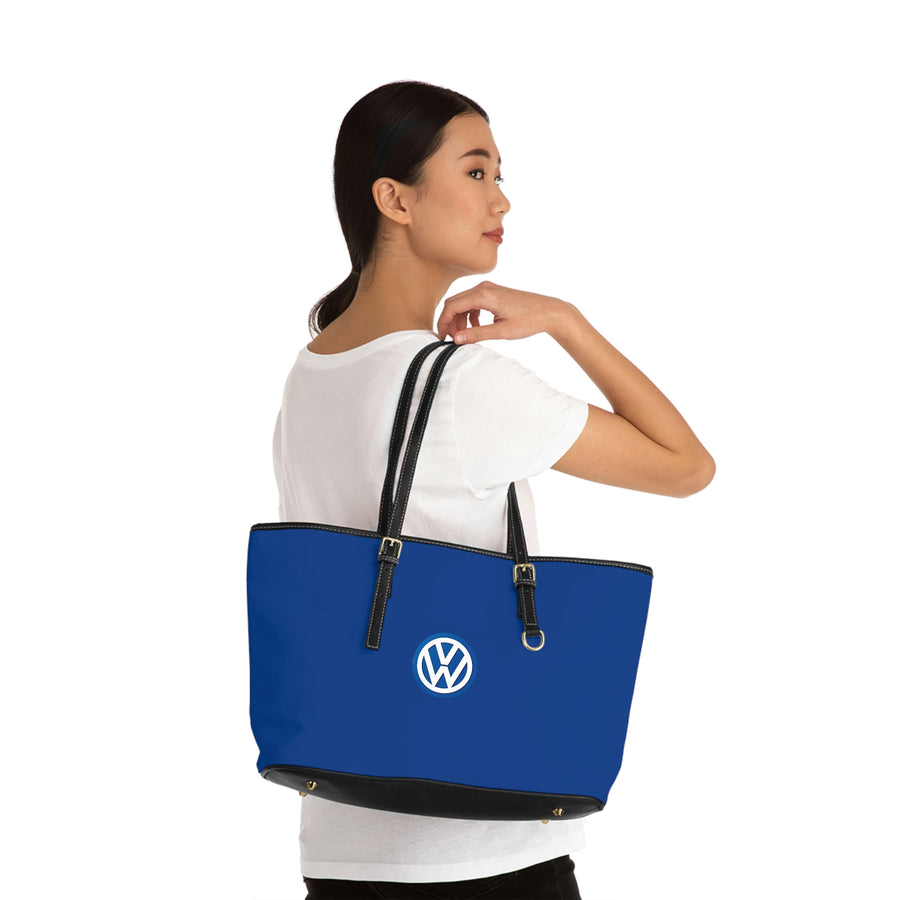 Dark Blue Volkswagen Leather Shoulder Bag™