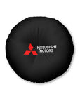 Black Mitsubishi Tufted Floor Pillow, Round™