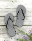 Unisex Grey Jaguar Flip Flops™