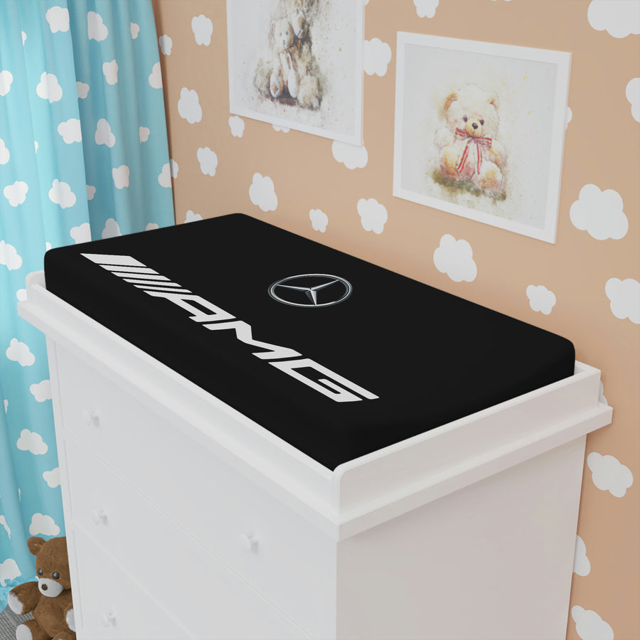 Black Mercedes Baby Changing Pad Cover™