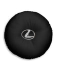 Black Lexus Tufted Floor Pillow, Round™