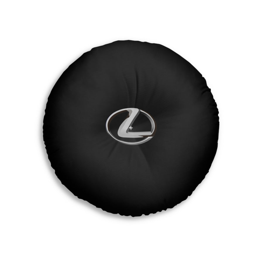Black Lexus Tufted Floor Pillow, Round™